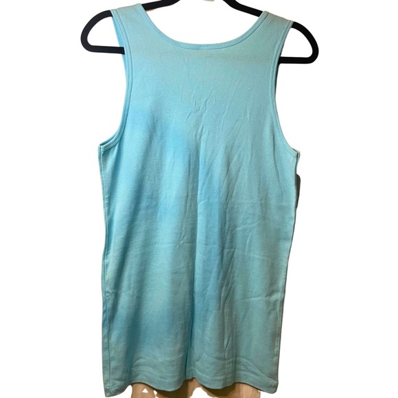Bella 2XL Women’s PRELOVED Blue Mermaid Tank Top - Picture 2 of 4